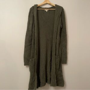 Cozy Olive Green Women's Cardigan Sweater